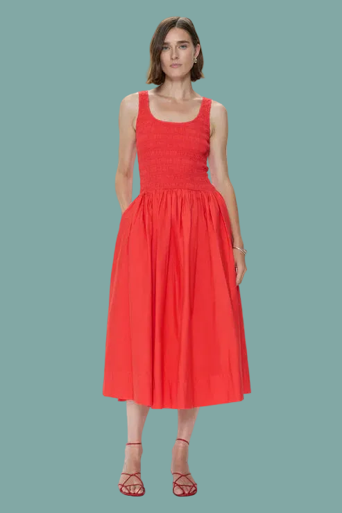 Alessia Smocked Drop Waist Dress – Pronto