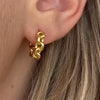 Gold Link Huggie Earring
