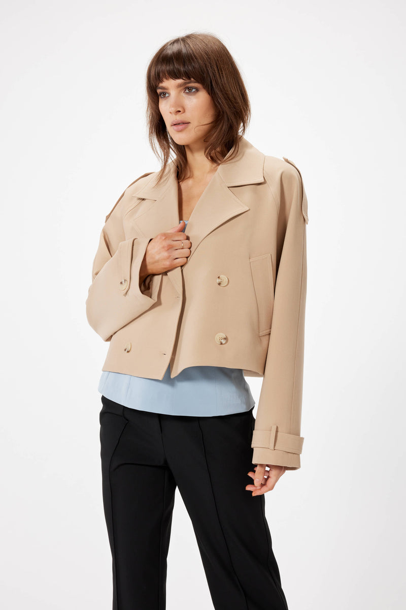 Cropped Mini Trench