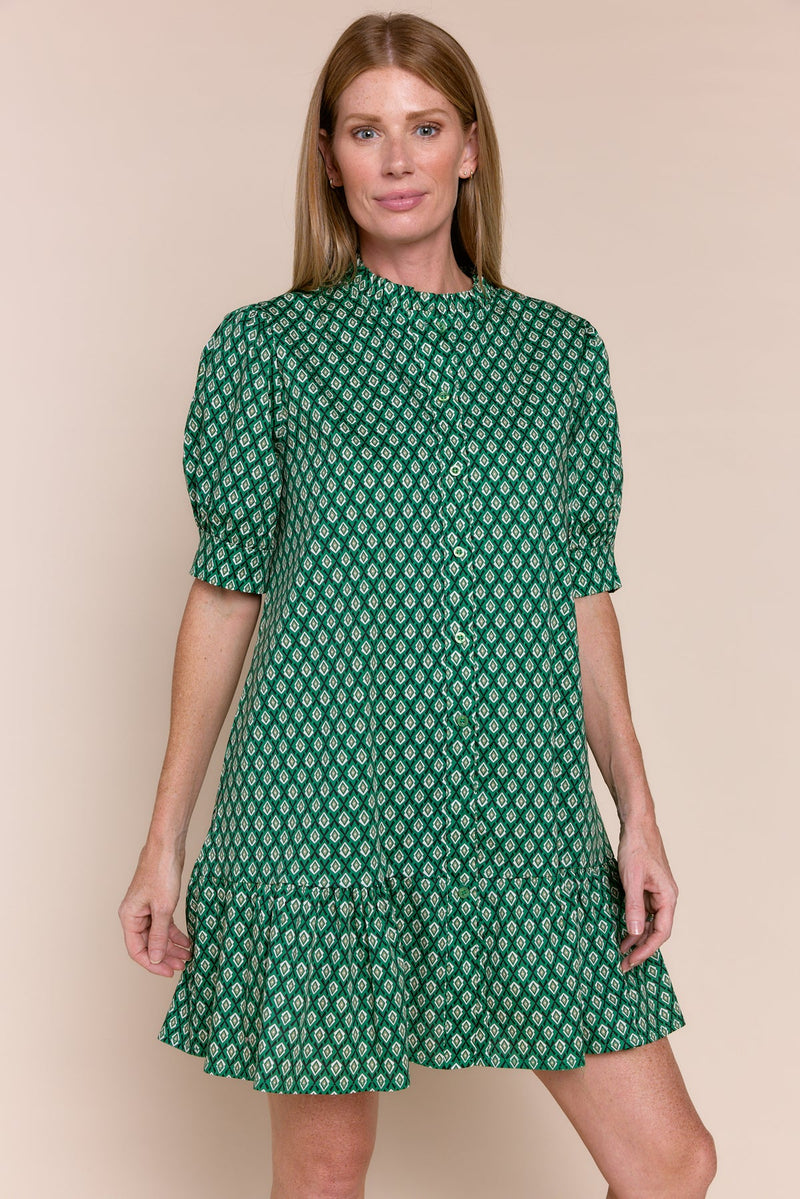 Delilah Dress - Rhombas Verde