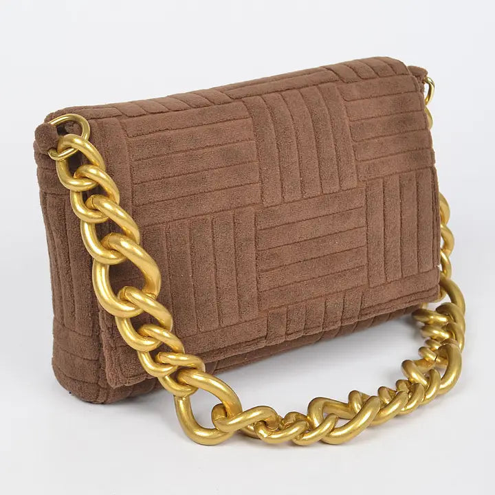 Embossed Terry Clutch