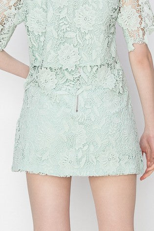 Guipure Lace Skirt