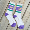 Mardi Gras Varsity Socks