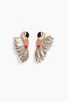 Peachy Parrot Earrings